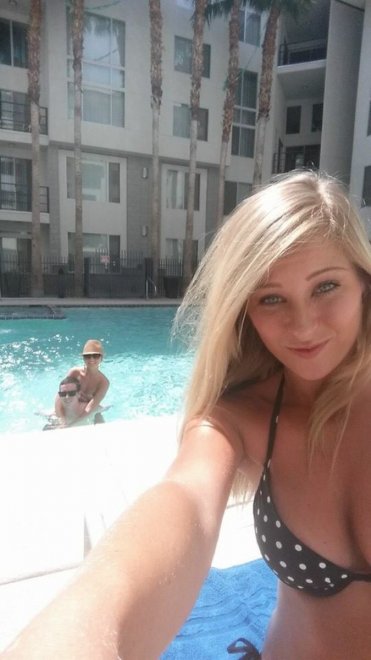 Selfie at the pool