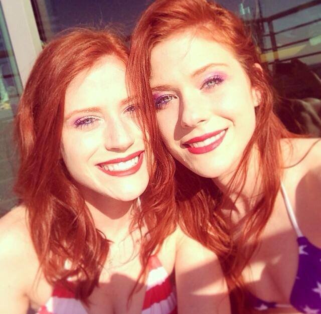 Twins with red hair
