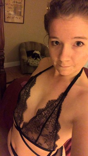 amateur pic I love how sexy this lace makes me feel
