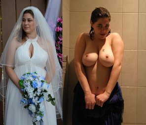 amateurfoto Amateur bride with big boobs!