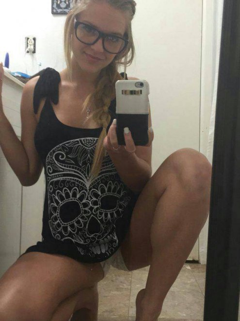 Cute girl selfie