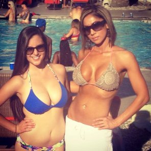 amateur pic I know the girl on the left but both are damn hot.