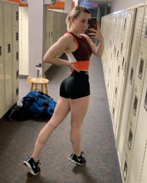 amateur-Foto gym selfie
