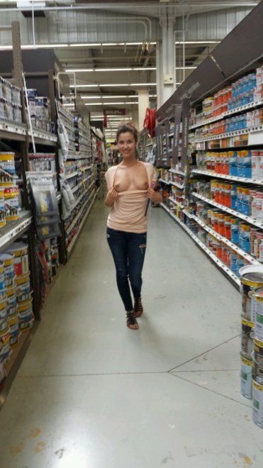 Flashing At The Store