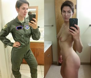 photo amateur In And Out Of Uniform