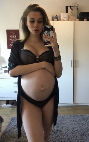 foto amadora Black lingerie