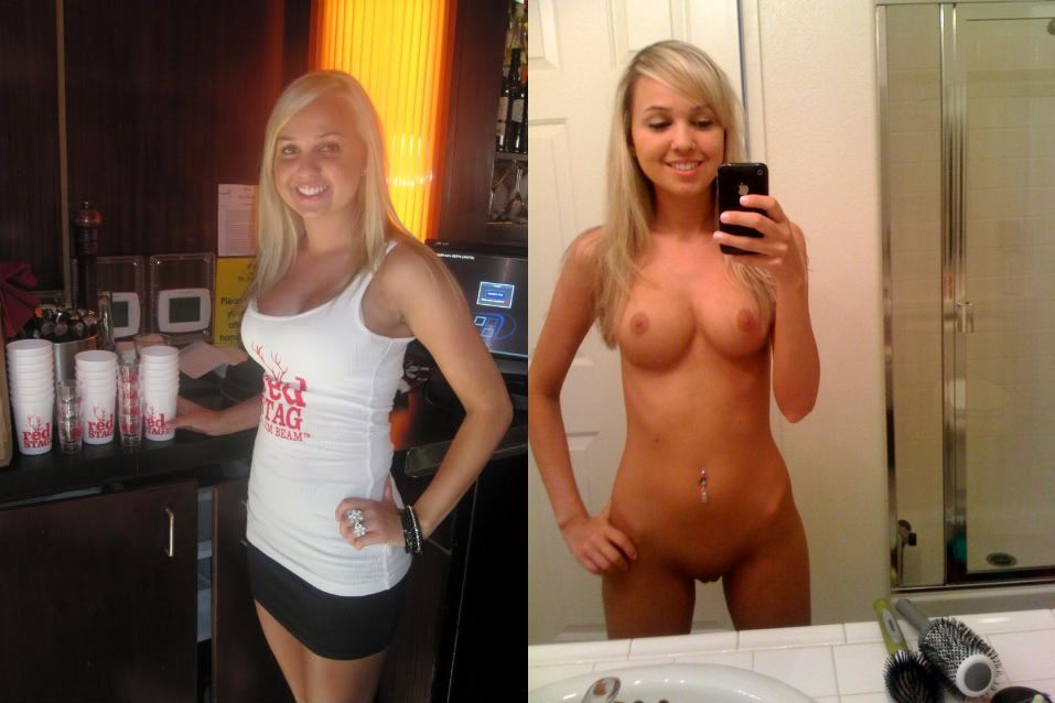 Petite Blonde Nude Selfie