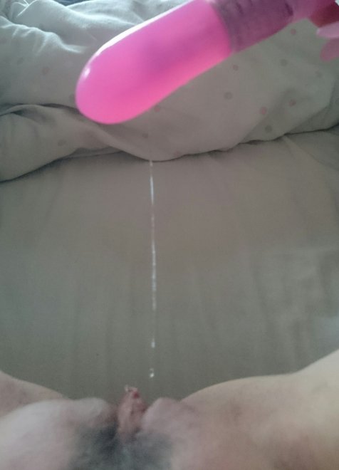 Playing with my rabbit this morning, got a nice surprise to clean up with my tongue <3