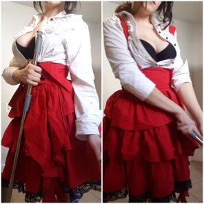 amateur pic Isn't my cleaning outfit adorable? ðŸ˜
