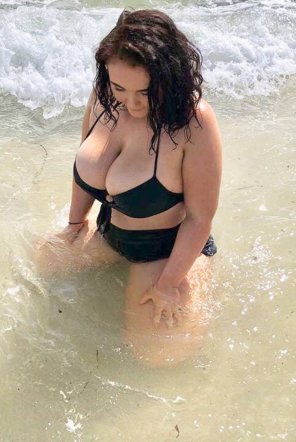 foto amateur Showing off at the beach