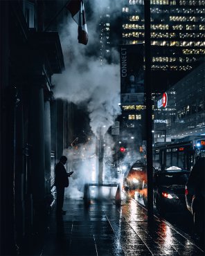 zdjęcie amatorskie Darkness Night Metropolis Rain 