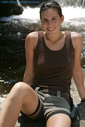amateur photo Christiana is a skinny Tom Raider (006)