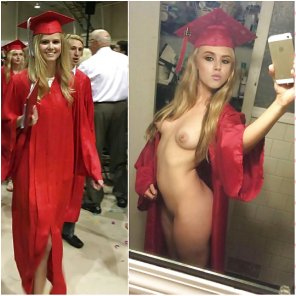 amateur pic Knowing celebrate her degree