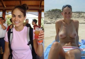 foto amadora Mixed drinks & topless beaches = win
