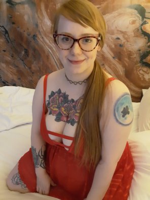 I'm just a chubby lil ginger nerd, but I'll let you cum on my tits after you fuck my ass ðŸ˜‡