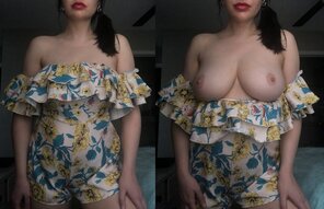 foto amateur this is dangerous outfit to wear out in public, they pop right out! ;) [OC]