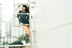 photo amateur Chunmomo-蠢沫沫-Baseball-Girl-3