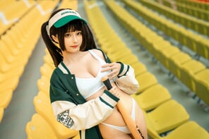 foto amadora Chunmomo-蠢沫沫-Baseball-Girl-18