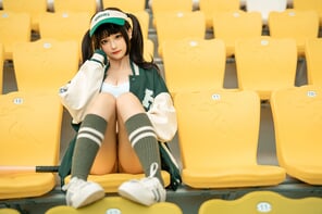 foto amadora Chunmomo-蠢沫沫-Baseball-Girl-26