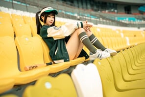 amateur photo Chunmomo-蠢沫沫-Baseball-Girl-28