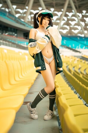 amateur pic Chunmomo-蠢沫沫-Baseball-Girl-33