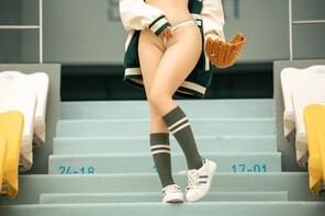 photo amateur Chunmomo-蠢沫沫-Baseball-Girl-35