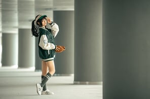 amateur pic Chunmomo-蠢沫沫-Baseball-Girl-42
