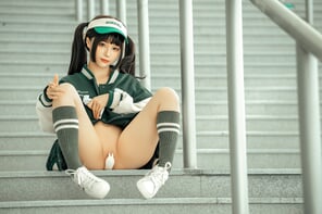 photo amateur Chunmomo-蠢沫沫-Baseball-Girl-75