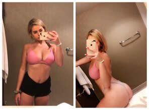 amateur pic Blessed blonde with boobs and butt.