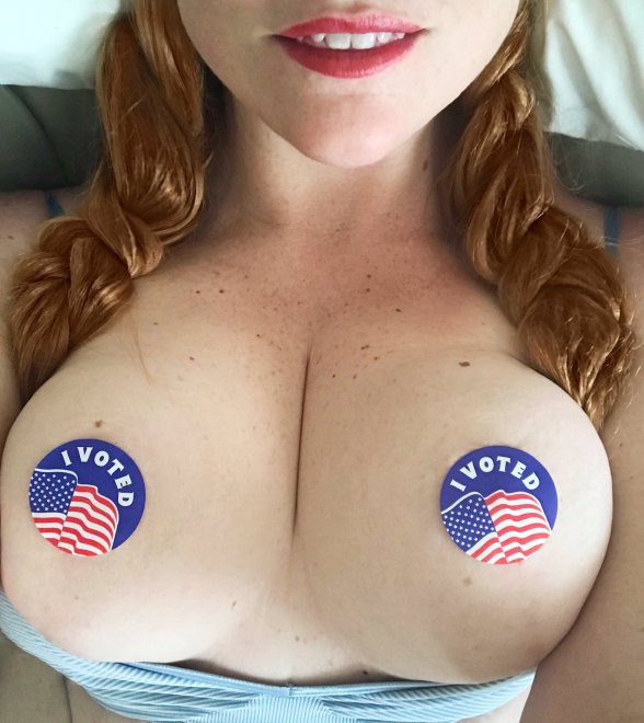 I Voted nude