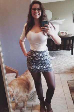 zdjęcie amatorskie Selfie with dog