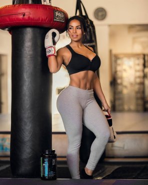 Dolly Castro will give you two black eyes for interrupting her workout