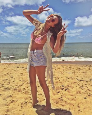 amateur-Foto Happy girl in bikini