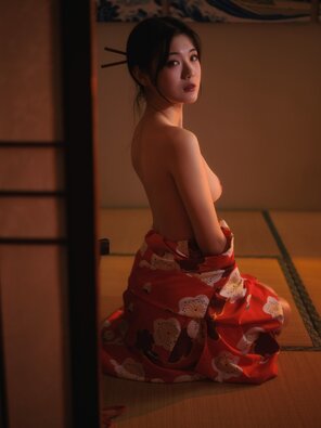 foto amateur Lovely Japanese Beauty Kimono