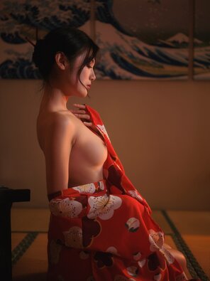zdjęcie amatorskie Lovely Japanese Beauty Kimono