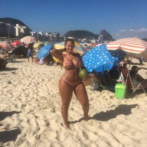 photo amateur People on beach Beach Bikini Vacation Sun tanning 