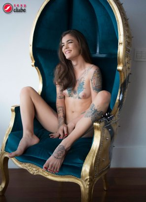 foto amadora Sitting Leg Beauty Photo shoot Thigh 