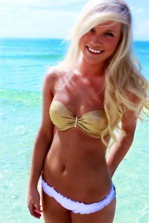 foto amateur Blonde bikini