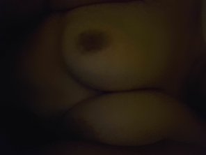 photo amateur Titties in the dark ðŸŒŒ