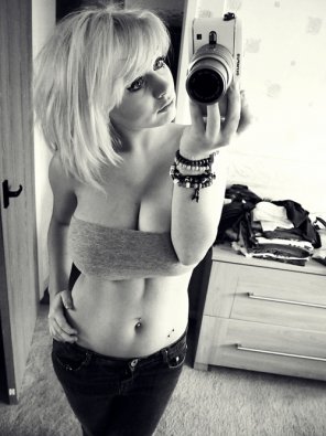 foto amateur Blonde selfie