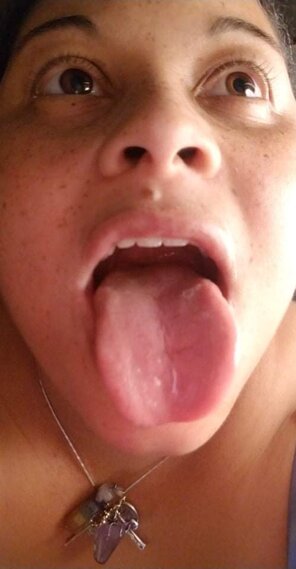 amateur pic Fuck my throat and Cum all over my slutty tongue and face.