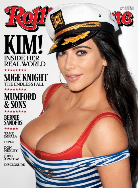 Kim K bursting out on new cover for Rolling Stone