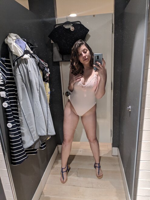 [F] enjoying myself in the changing room