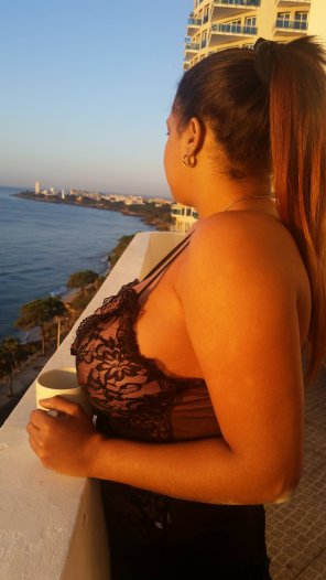 Me and Santo Domingo...and my coffee...lol