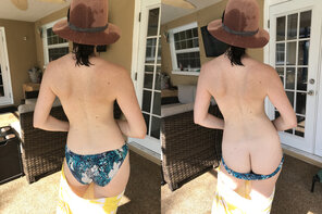 amateur-Foto wife's bikini bottoms