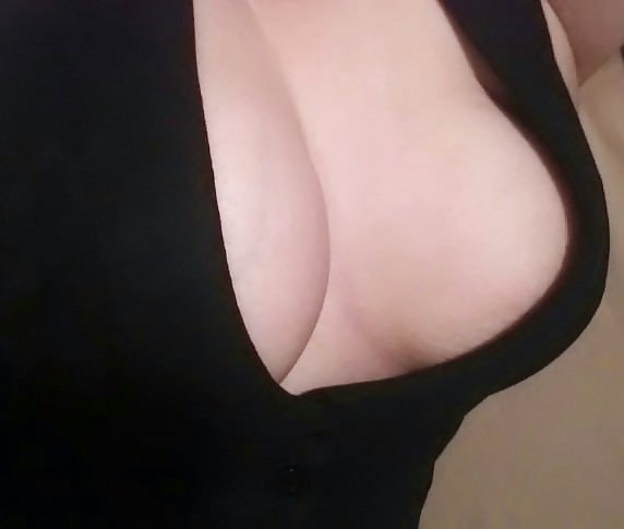 How about my pale cleavage...leaving just a little up to the imagination