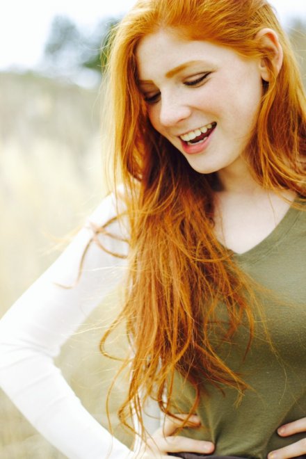Hair Face Facial expression Red hair Beauty Smile