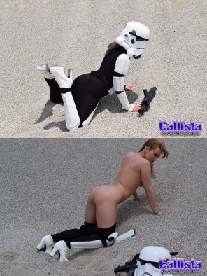 foto amatoriale Callista stormtrooper