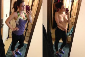 amateur-Foto Working on her fitness