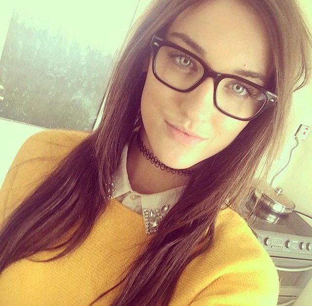 Yellow Sweater And Glasses Porn Pic EPORNER